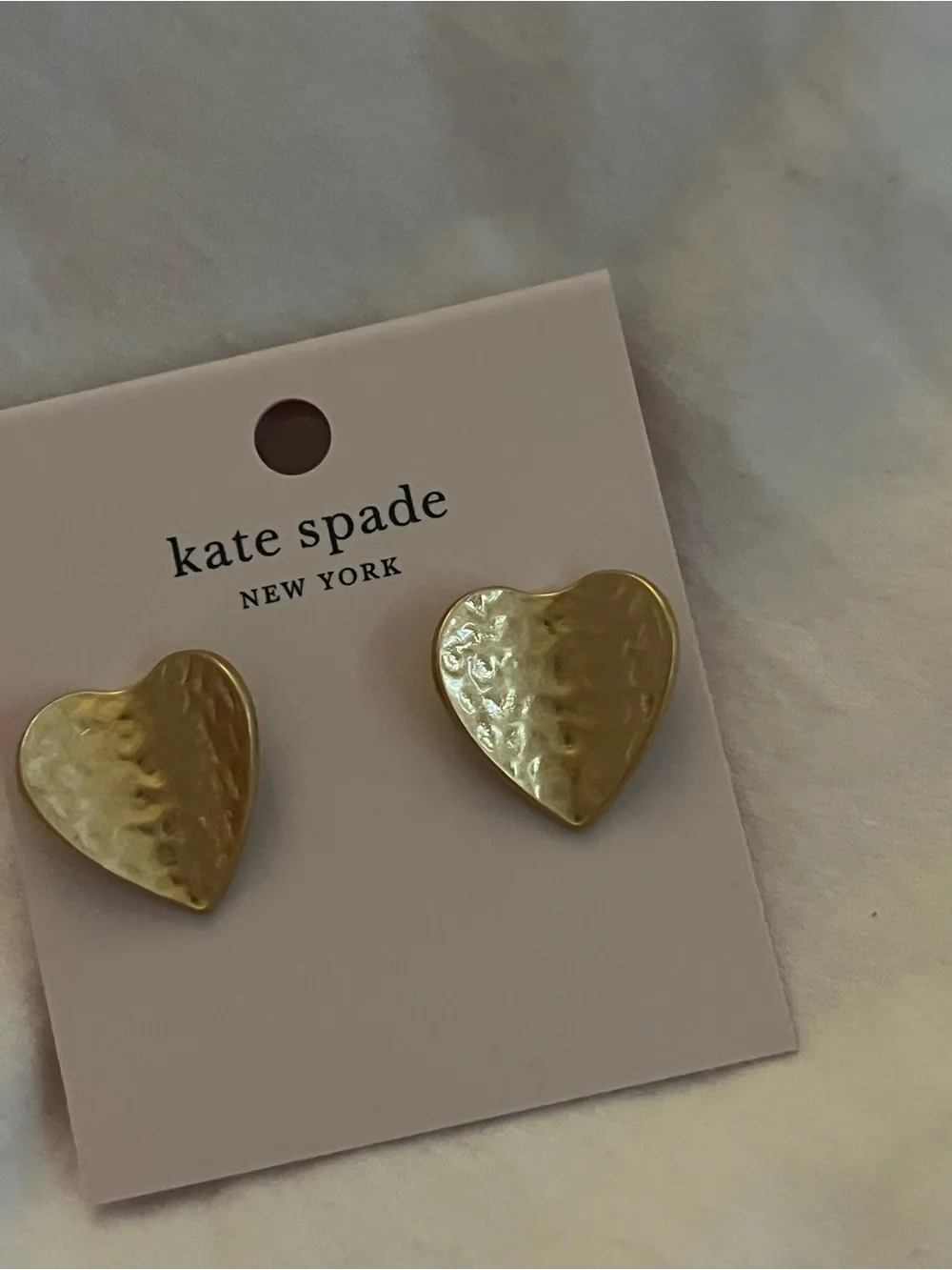Kate Spade Gold Heart Earrings